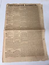Providence Gazette December 7, 1820 Vol LVI No. 3019 (Vol 1 No. 98) Newspaper picture