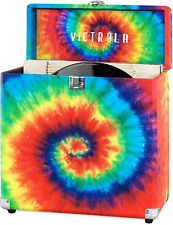 Victrola Vintage Style Vinyl Record Storage and Carrying Case (TIE DYE) picture