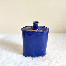 1981 Vintage Madras Iron Enamel Blue Bottle Old Decorative Collective IE88 picture
