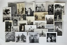 Vintage Photos Black White Sepia Snapshots Men Women Children Lot Of 25 picture