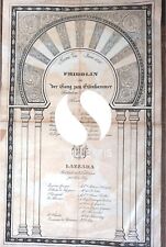 1836, Original Large Invitation, Program,  Victor Hugo, Lazzara, Schiller, Frido picture