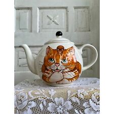 Vintage Arthur Wood England Cute Cat and Mouse Teapot picture
