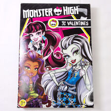 Monster High Valentine's Day Cards Kid's Classroom Set of 32 Sealed Box picture