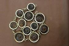 11 Inches Sudarshan Shaligram Mala 11 Pieces Studded In Eight Metal  picture