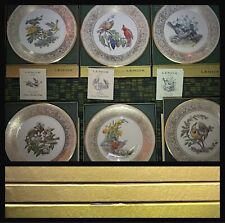 Six 1970s Limited Edition 24K Gold Lenox Boehm Bird Plates MIB w Papers picture