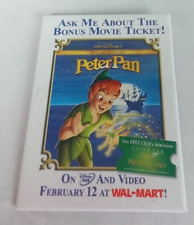 Walt Disney Peter Pan Movie Logo Wal-Mart Pinback Button picture