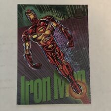 1994 Marvel Universe Series 5 Rainbow Power Blast Insert Chase #7 Iron Man picture
