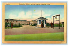c1940s Main Gate, Ashburn General Hospital, McKinney Texas TX Unposted Postcard picture