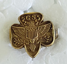 Vtg GS Girl Scouts Gold Filled Membership Eagle Gold Tone Pin 7/16