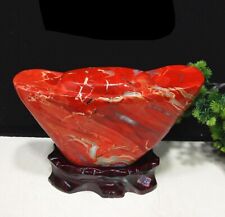 Top Natural Red jasper Quartz raw stone polished ornaments- Viewing 7.9kg #S123 picture