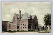 Rochester MN-Minnesota, Public Library, Antique, Vintage c1909 Postcard picture