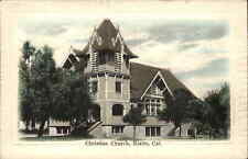 Rialto California CA Christian Church c1910 Postcard picture