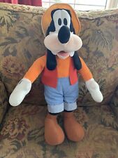 Disney Parks Goofy Authentic/Original With Yellow Hat And Tags 20” Plush picture