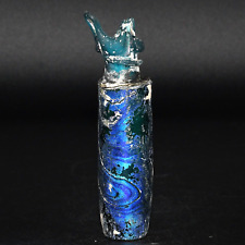 Ancient Roman Glass Bottle with Incredible Rainbow Patina Ca. 1st-3rd Century AD picture