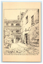 c1920s Prison Cells, Spanish Cabildo Courtyard, Execution Wall Postcard picture