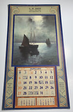 1935 Calendar Chicago Smith  Buster Brown Shoes Artwork Sailboats JR Mass Moonli picture