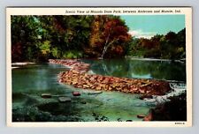 Anderson, IN-Indiana, Scenic View Mounds State Park Antique, Vintage Postcard picture