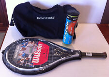 Australian Open Tennis Sports Bag & Dunlop Tennis Balls & Wilson Tennis Racquet picture