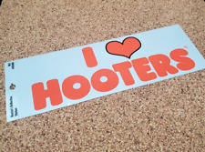 I Heart Hooters I LOVE HOOTERS Reflective Bumper Sticker Decal - SHIPS FREE picture