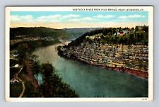 Lexington KY- Kentucky, Aerial Kentucky River From High Bridge, Vintage Postcard picture