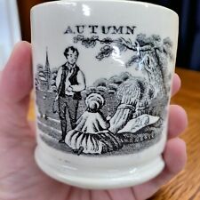 Antique Victorian Child's Mug Transferware 