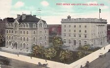 Lincoln NE Nebraska Post Office City Hall Downtown Early 1900s Vtg Postcard C59 picture