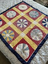 Vintage Patchwork Quilt Lap Blanket 44x47