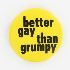 Vintage Gay Button 1980 Humorous Rights Button Homosexual Humor Lesbian LGBT Fun picture