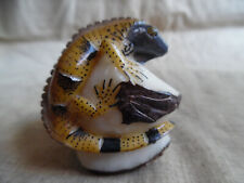 Vintage Carved Tagua Nut With Lizard Design picture