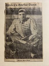 William Hack Wilson Topeka Owls 1939 Sporting News Baseball 4X6 Panel picture