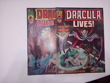 Lot of 2 Dracula Lives 1974 & 1975 Marvel Monster Group picture