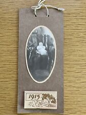 1915 ANTIQUE CALENDAR twelve month display REAL PHOTO BABY PICTURE 3.5