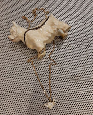 Jeweled Ivory Enamel Westie Dog Kingspoint Design Hinged Trinket Box w Necklace picture