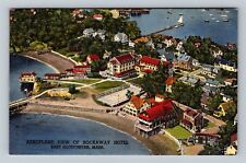 East Gloucester MA-Massachusetts Aerial Rockaway Hotel c1952 Vintage Postcard picture