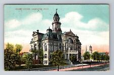 Hamilton OH-Ohio, Court House, c1908 Antique Vintage Souvenir Postcard picture