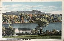 Keene New Hampshire Cummings Pond Mt Monadnock Antique Postcard 1917 picture