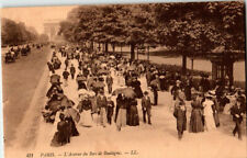 Paris. L Avenue du Bois de Boulogne. LL No 431 postcard picture