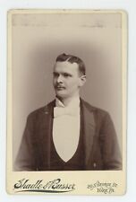 Antique c1890s ID'd Cabinet Card Actor Cecil Miller Gaite's Comedy Co. York, PA picture