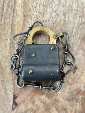 Vintage Antique Old Corbin Padlock No Key Lock picture