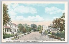 Oakwood Avenue off Leroy Cedarhurst Long Island New York NY Postcard Street View picture