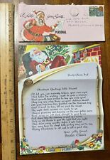 Vtg 1975 cover letter Santa Claus Indiana Christmas Greetings Montgomery Ward picture