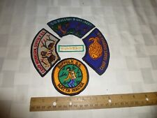 Authentic Vintage 60's-70's GIRL SCOUT Uniform PATCHES  Suffolk G.S. Lot of 5 picture
