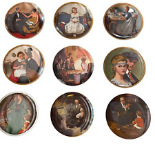 Norman Rockwell Collector Limited Edition Plates Set of 14 W/Certificatications picture