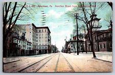 Postcard Allentown PA Pennsylvania Hamilton Street From 5th Looking West c1907 picture