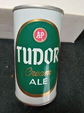 Tudor A&P cream ale   pull tab beer can ,    bottom open EMPTY picture