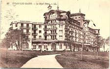 ANTIQUE POSTCARD HOTEL ROYAL EVIAN-LES-BAINS FRANCE picture