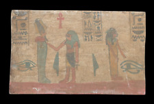 RARE ANCIENT EGYPTIAN ANTIQUE OSIRIS AND Nefertari Wood Stella (Egypt History) picture