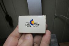 THE CLUB AT THE WORLD TRADE CENTER BOOK OF MATCHES, NEW YORK CITY picture