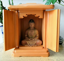 9.3inch Wood Buddhist Altar Butsudan Shrine God Zen House Pet Ashes box picture