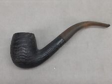 Vintage Iwan Ries 602 Rusticated Bent Billiard Briar Tobacco Pipe Italy picture
